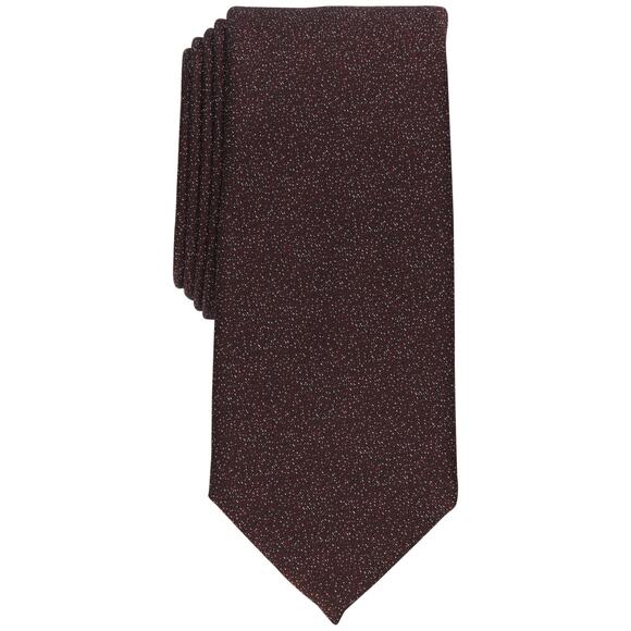 Alfani Men's Millard Slim Mini-Neat Tie Maroon NWT - Picture 1 of 3